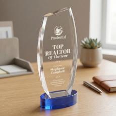 Colorado Award on Base - Blue - Crystal Awards