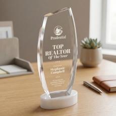 Colorado Award on Base - White - Crystal Awards