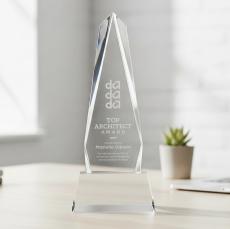 Cheswick Award on Entwhistle Base - Clear - Crystal Pillar Awards