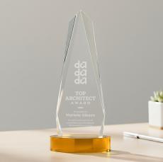 Cheswick Award on Alberton Base - Amber - Crystal Awards