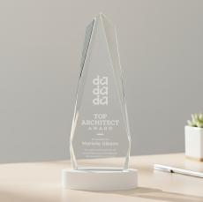 Cheswick Award on Alberton Base - White - Crystal Awards