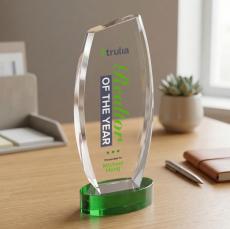 Colorado VividPrint Award on Base - Green - Sales Awards