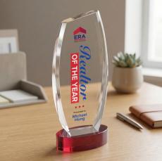 Colorado VividPrint Award on Base - Red - Sales Awards