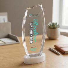 Colorado VividPrint Award on Base - White - Sales Awards