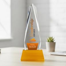 Cheswick VividPrint Award on Entwhistle Base - Amber - Sales Awards