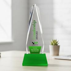 Cheswick VividPrint Award on Entwhistle Base - Green - Sales Awards