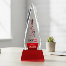 Cheswick VividPrint Award on Entwhistle Base - Red - Sales Awards