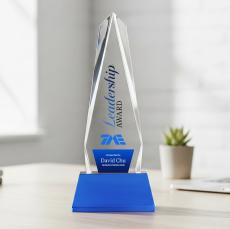 Cheswick VividPrint Award on Entwhistle Base - Sky Blue - Sales Awards