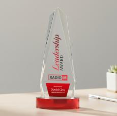 Cheswick VividPrint Award on Alberton Base - Red - Sales Awards