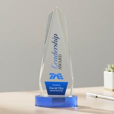 Cheswick VividPrint Award on Alberton Base - Sky Blue - Sales Awards