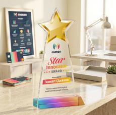 Starlite VividPrint Award - Clear - Crystal Star Awards