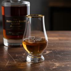 Lismore Gold Rim Whiskey Taster - Deep Etch - Whiskey Tasters