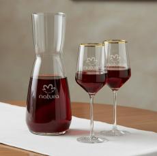 Mason Carafe & Tucson Gold Rim Wine - Barware Gift Sets
