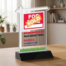 Real Estate VividPrint Award - Black - Crystal Awards