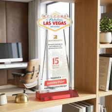 Las Vegas VividPrint Award - Red - Crystal Awards