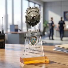 Police Badge VividPrint Award - Amber - New Items