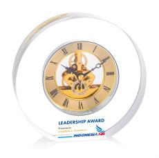 Wilkes VividPrint Clock - Gold - Retirement Awards