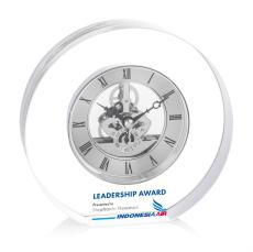 Wilkes VividPrint Clock - Silver - Retirement Awards