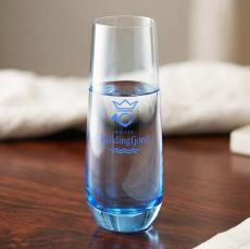 Soudan Stemless Flute Blue - Imprinted - Champagne Flutes