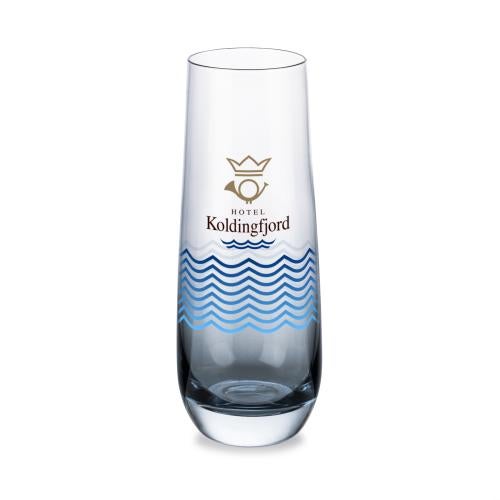 Corporate Gifts - Barware - Champagne Flutes - Soudan Stemless Flute Smoke - VividPrint&trade;