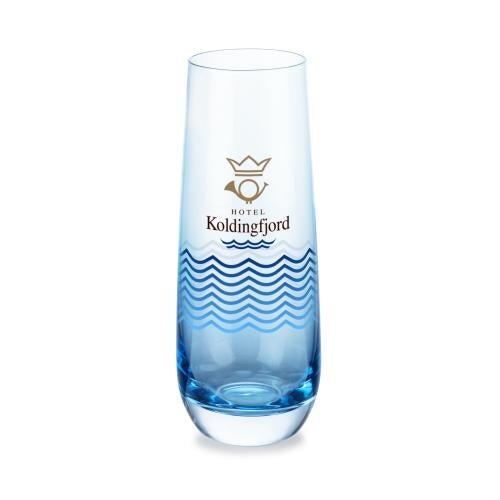 Corporate Gifts - Barware - Champagne Flutes - Soudan Stemless Flute Blue - VividPrint&trade;