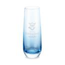 Soudan Stemless Flute Blue - Deep Etch