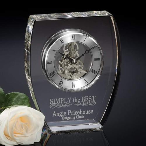 Recognition Awards - Crystal Awards - Montreal Clock - Silver