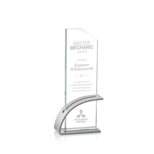 Recognition Awards - Crystal Awards - Barton Award - Silver