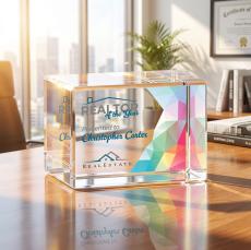 Lexington Cube VividPrint Award - Crystal Cube Awards
