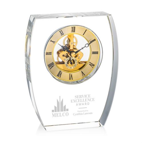 Recognition Awards - Shop by Recipient - Retirement Awards - Barchus Clock - Gold