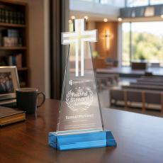 Cross Award - Sky Blue - Between $80 and $150