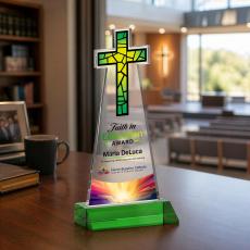 Cross VividPrint Award - Green - Full Color Awards