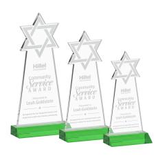 Star of David Award - Green - New Items