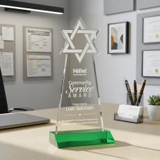 Star of David Award - Green - New Items