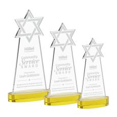 Star of David Award on Alberton Base - Gold - New Items