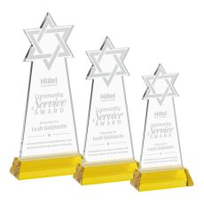 Star of David Award on Hartford Base - Gold - New Items