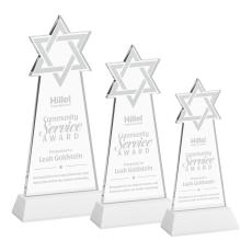 Star of David Award on Hartford Base - White - Over $150