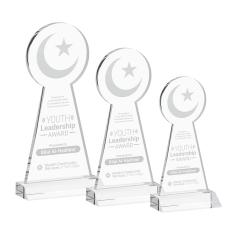 Crescent & Star Award - Clear - Over $150