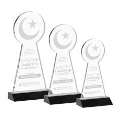 Crescent & Star Award - Black - Over $150