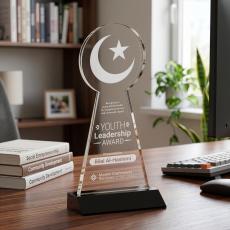 Crescent & Star Award - Black - Over $150