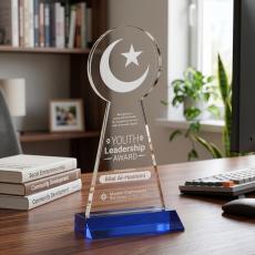 Crescent & Star Award - Blue - Over $150