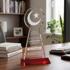 Crescent & Star Award - Red - Over $150
