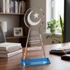 Crescent & Star Award - Sky Blue - Over $150