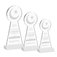 Crescent & Star Award - White - Over $150