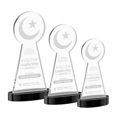 Crescent & Star Award on Alberton Base - Black - Over $150