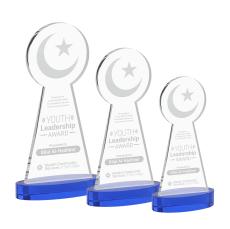 Crescent & Star Award on Alberton Base - Blue - Over $150