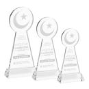 Crescent & Star Award on Hartford Base - Clear