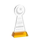 Crescent & Star Award on Hartford Base - Amber