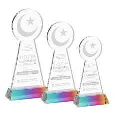 Crescent & Star Award on Hartford Base - Prismatic - Over $150