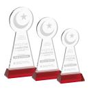 Crescent & Star Award on Hartford Base - Red
